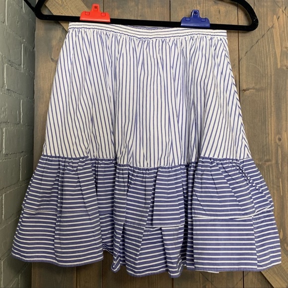 J. Crew Striped Ruffle Skirt - Picture 3 of 4